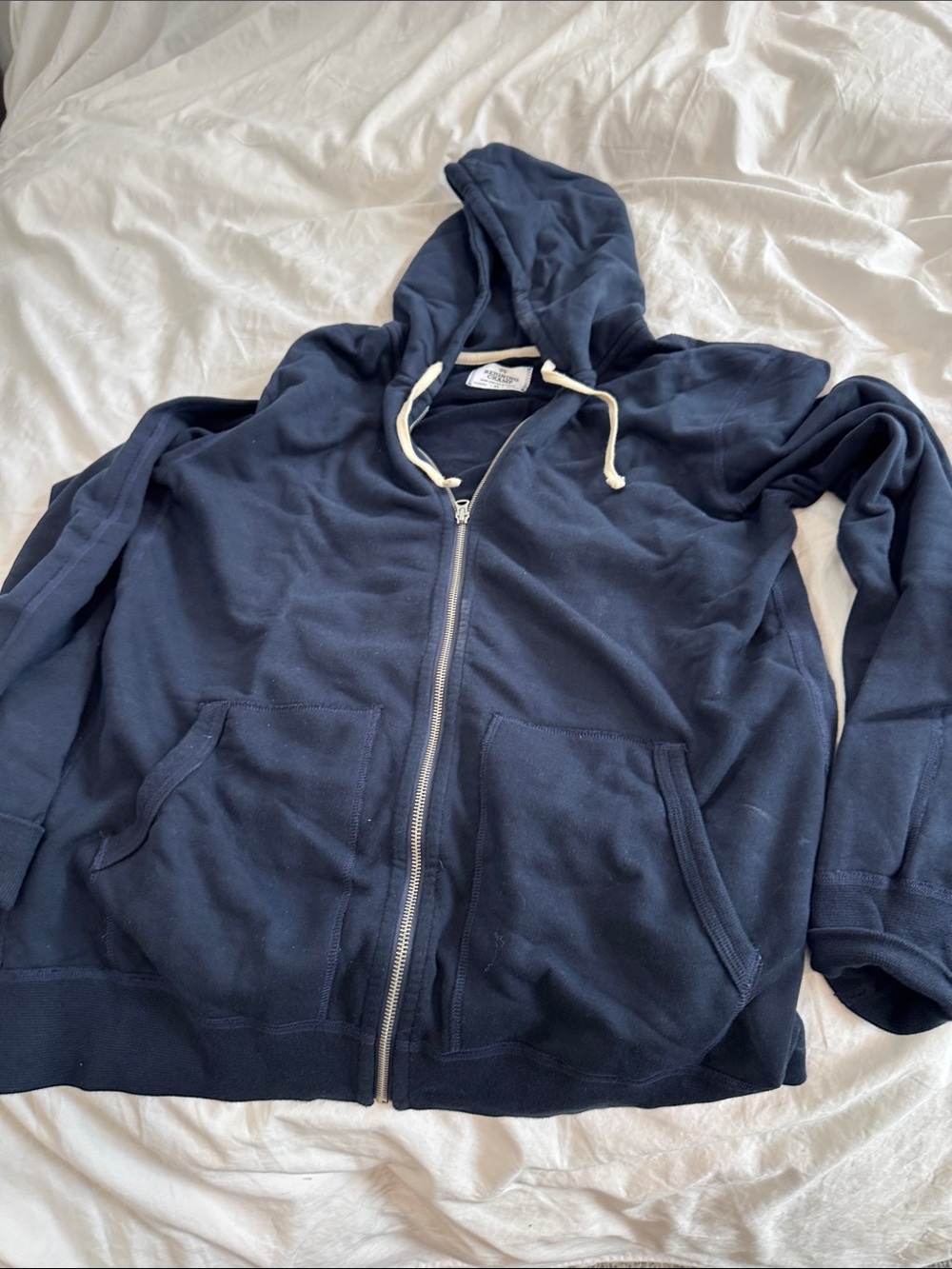 Reigning Champ Mid-weight Navy Full-Zip Hoodie Jacket